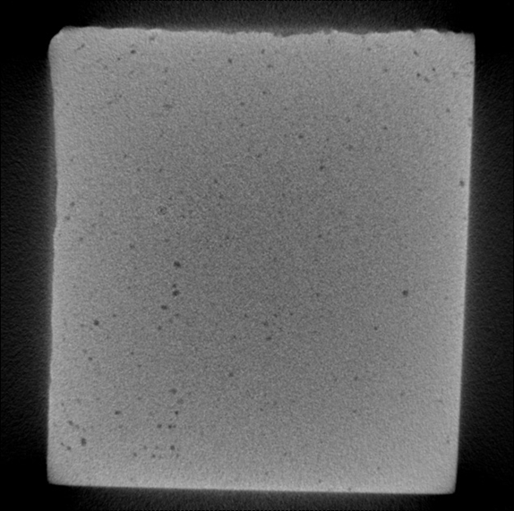 Raw XCT picture of a metal sample